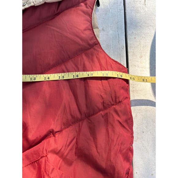 Vintage 60s-70s Reversible Tan and red puffer vest with a retro vibe Size S - Picture 5 of 7